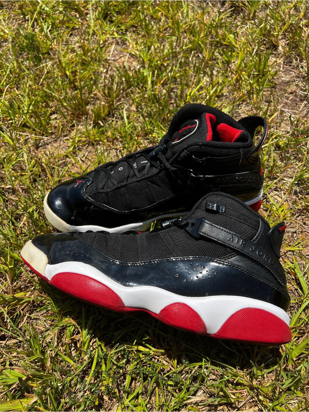 CLEAN Air Jordan size 12 Womens Bred 6 Rings Red shoes